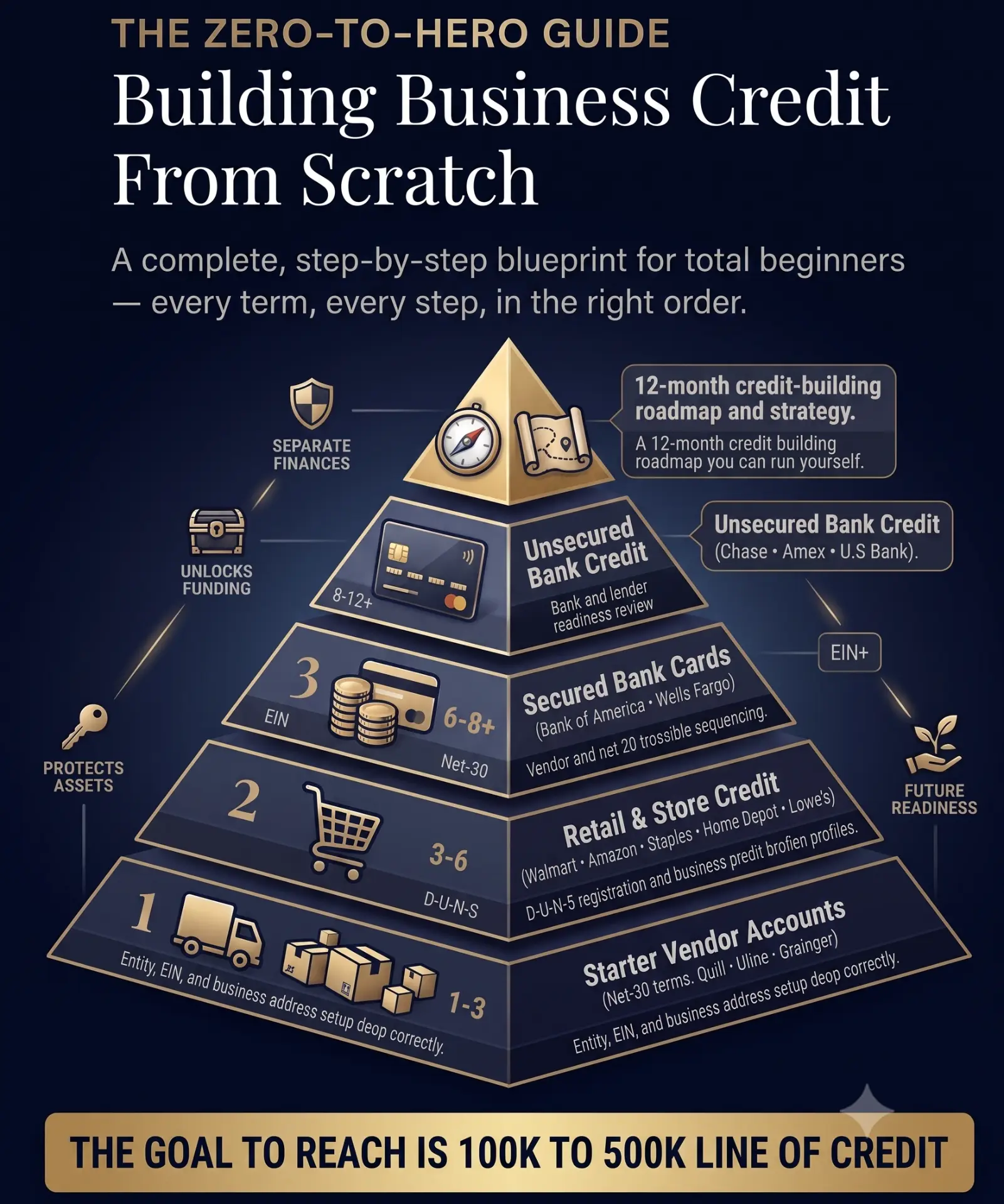 Building Your Business Credit — walkthrough preview infographic